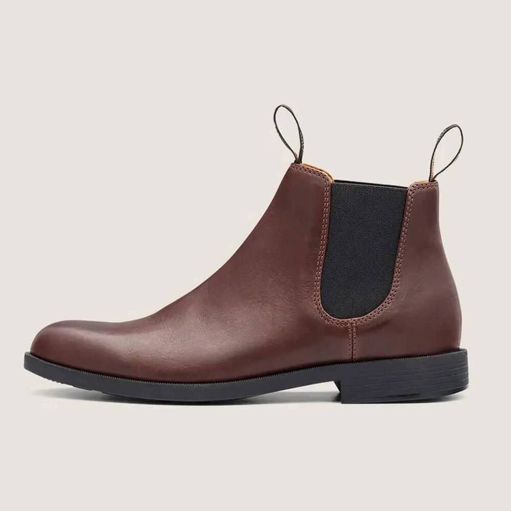 NEW BLUNDSTONE men's city dress chelsea boots in chestnut